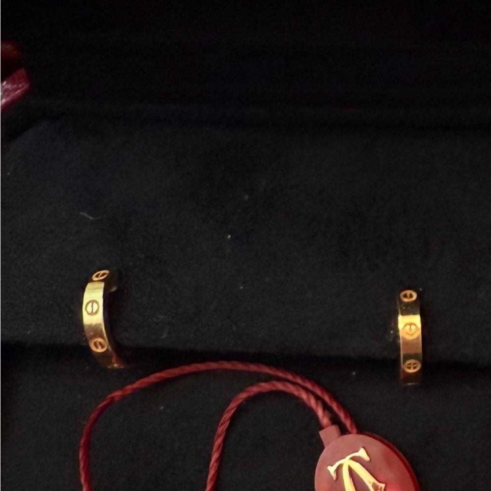 Cartier Gold Cuff Earrings